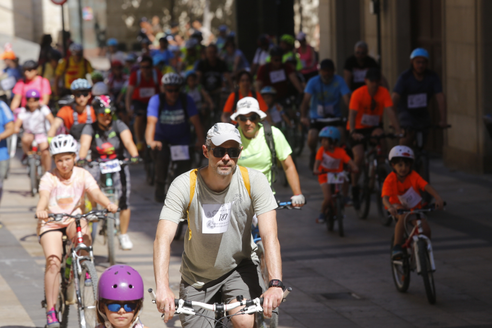 XV Bicicletada Escolar en Zaragoza.