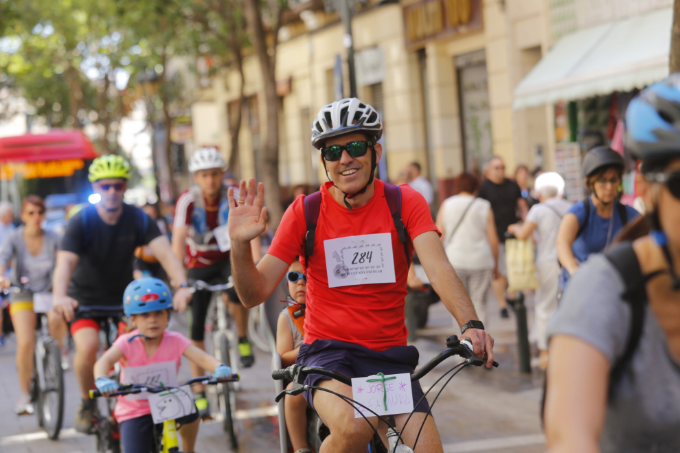 XV Bicicletada Escolar en Zaragoza.
