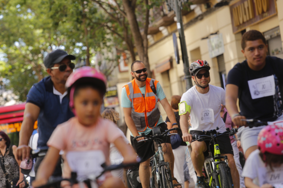 XV Bicicletada Escolar en Zaragoza.