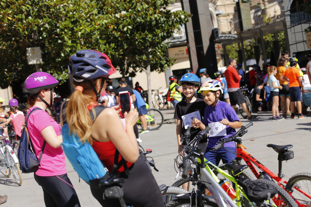 XV Bicicletada Escolar en Zaragoza.