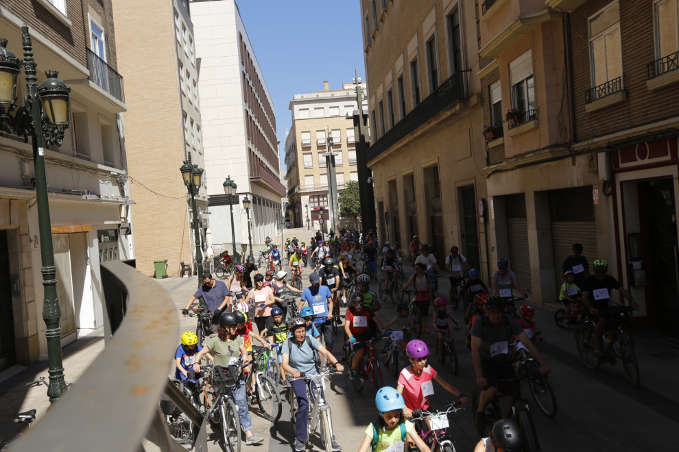 XV Bicicletada Escolar en Zaragoza.