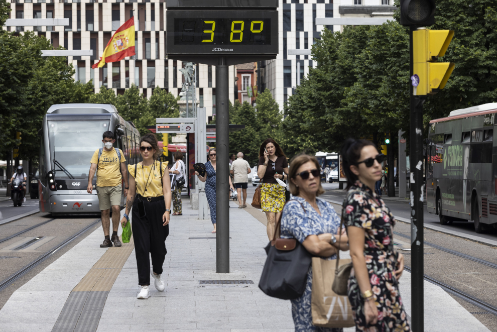 Altas temperaturas en Zaragoza
