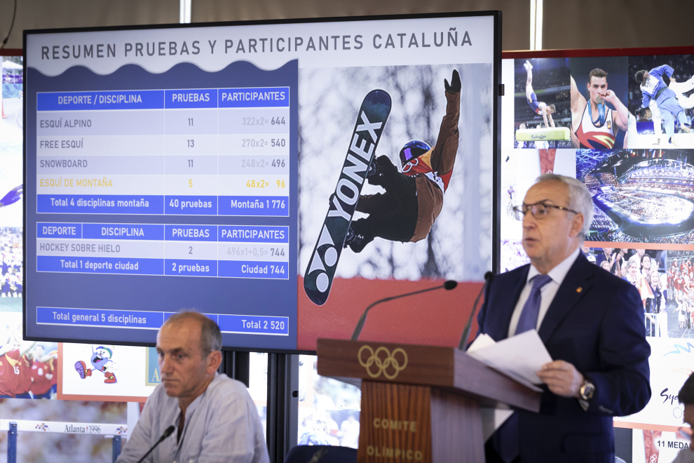 Alejandro Blanco, del COE, da la puntilla a la candidatura de Aragón y Cataluña, en imágenes