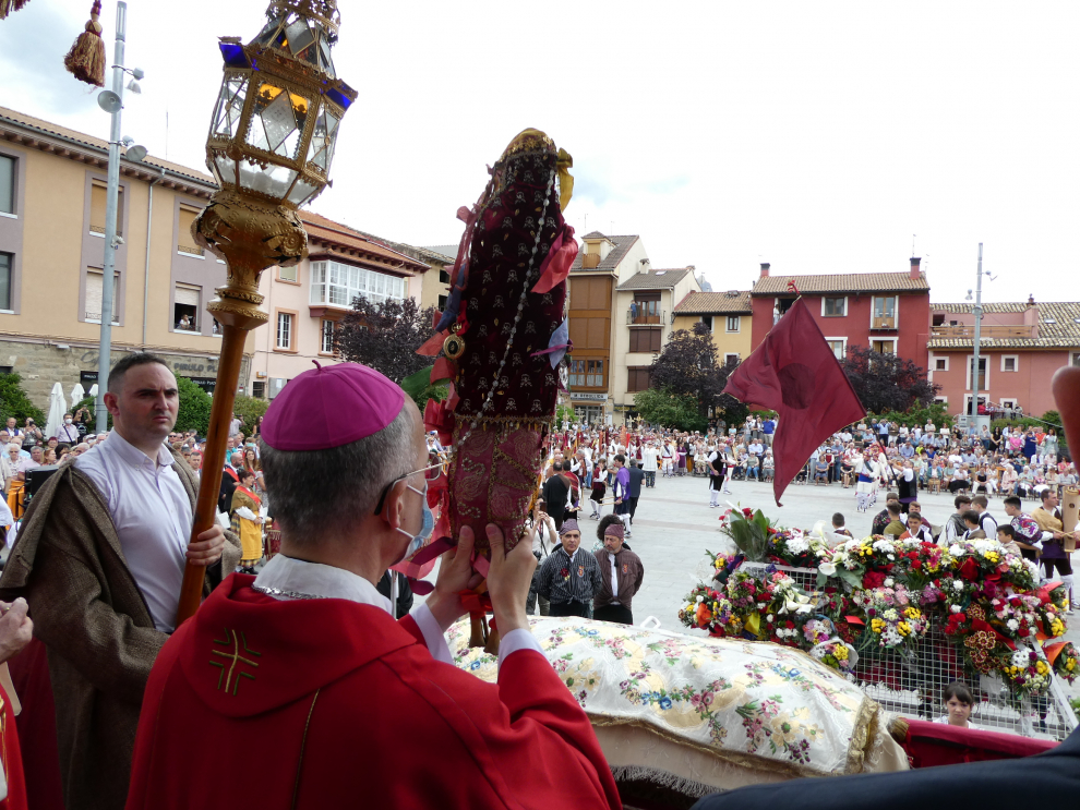 Día grande de las fiestas de Jaca, Santa Orosia, tras los años de la pandemia.
