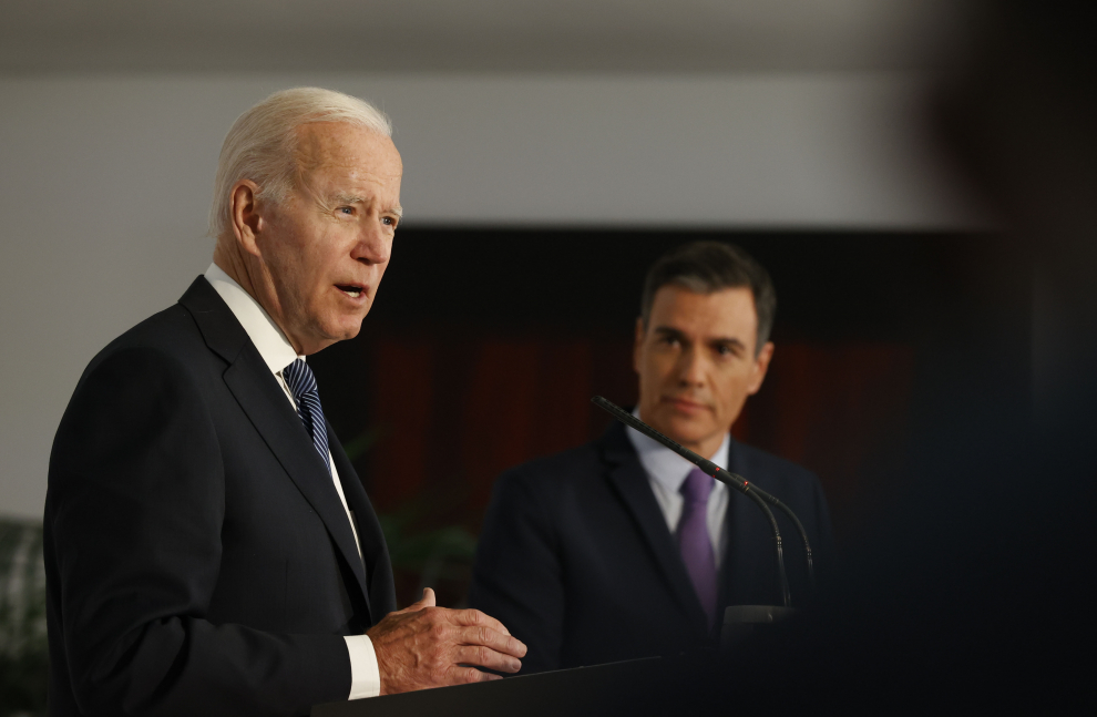 Rueda de prensa del presidente de Estados Unidos, Joe Biden, y el presidente del gobierno de España Pedro Sánchez