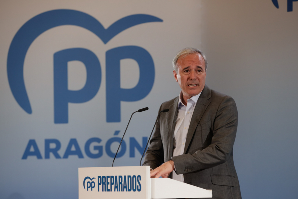 Mitin del líder del PP Alberto Núñez Feijóo en Zaragoza