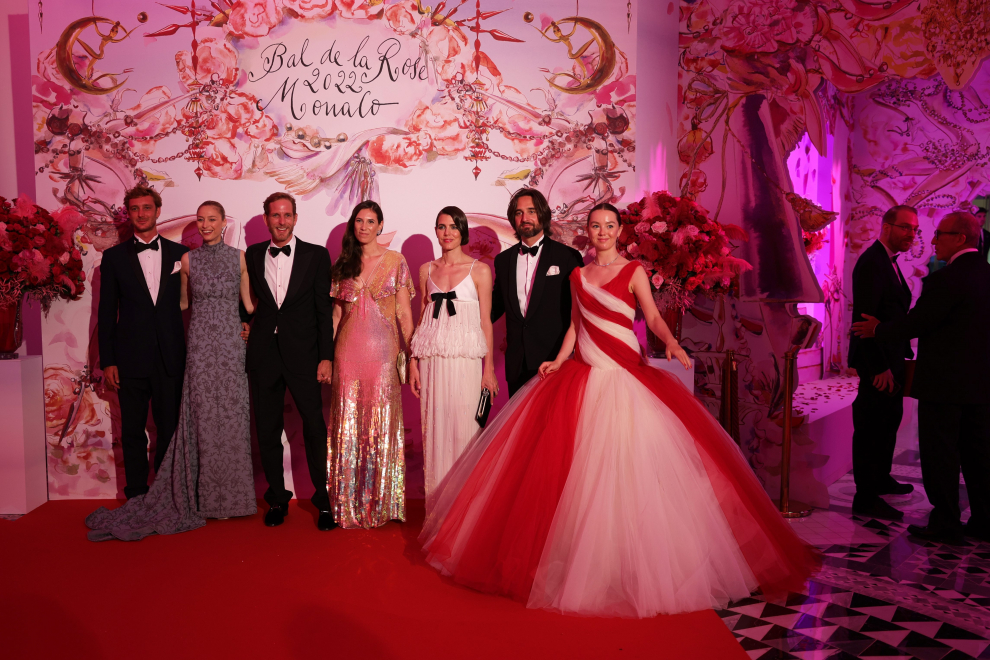 Monaco (Principality Of Monaco), 08/07/2022.- Alexandra of Hanover, the fourth child of Princess Caroline of Monaco, poses at a photocall during the 'Bal de la Rose' (Rose Ball), in Monaco, on 08 July 2022. The Rose Ball is a traditional annual charity event in the Principality of Monaco. (Baile de la Rosa) EFE/EPA/VALERY HACHE / POOL MAXPPP OUT
 MONACO CELEBRITY CHARITY ROSE BALL