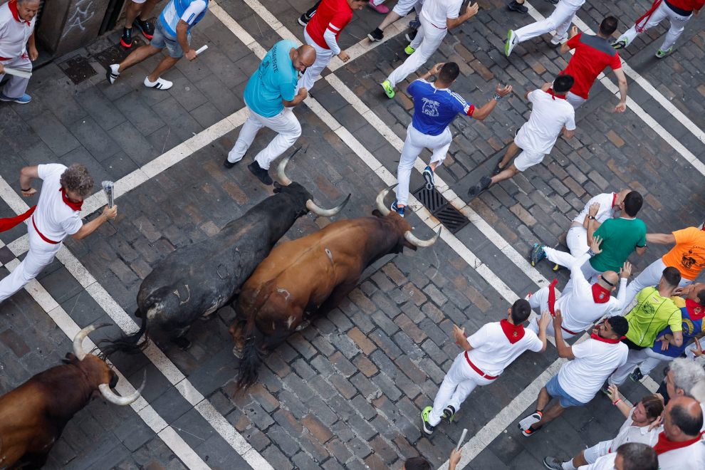Fotos del quinto encierro de San Fermín 2022 Imágenes