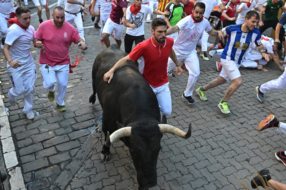 Fotos del séptimo encierro de San Fermín 2022