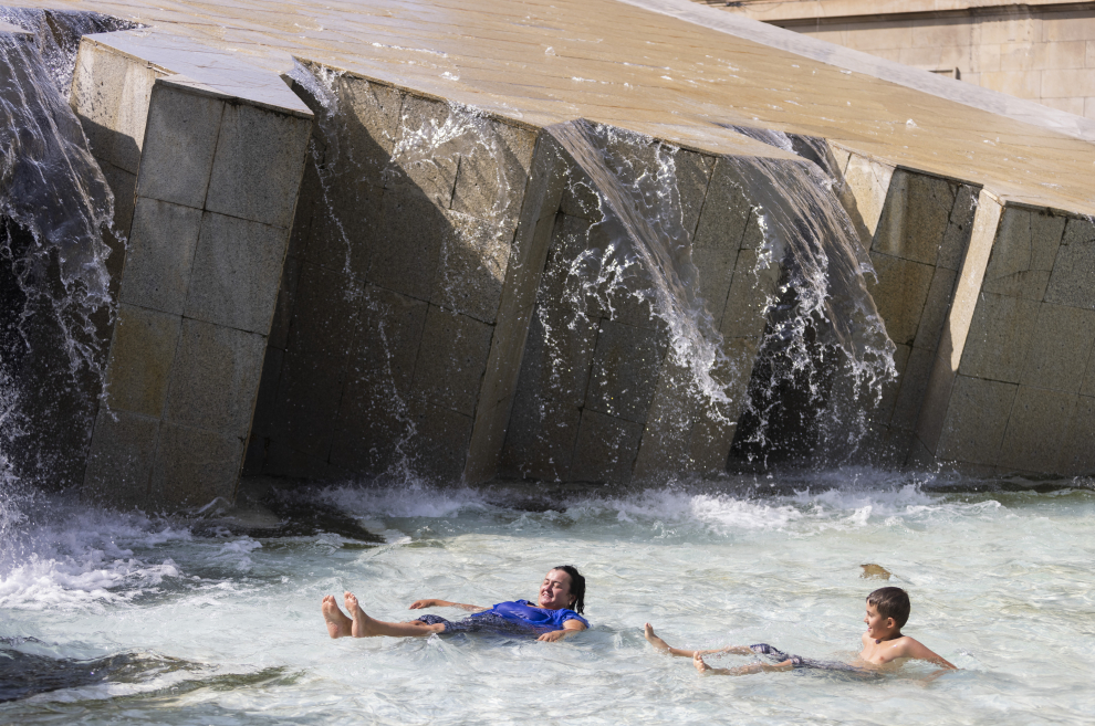 Ola de calor en Zaragoza.