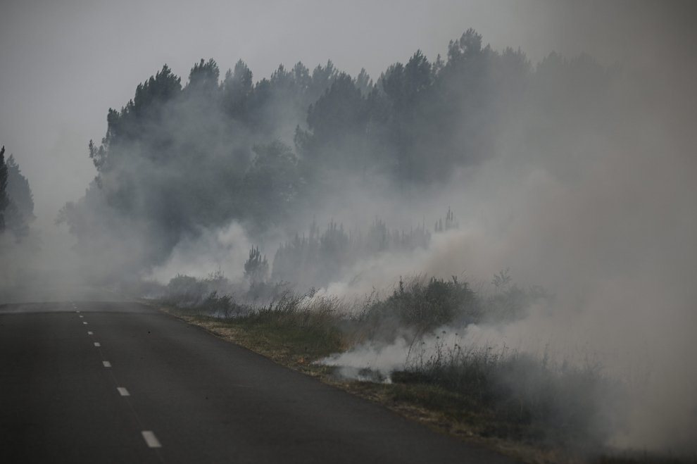 Incendios forestales en Francia.