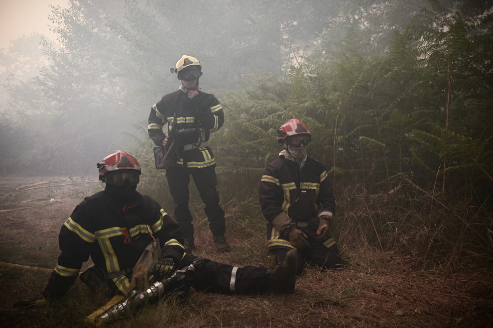Incendios forestales en Francia.