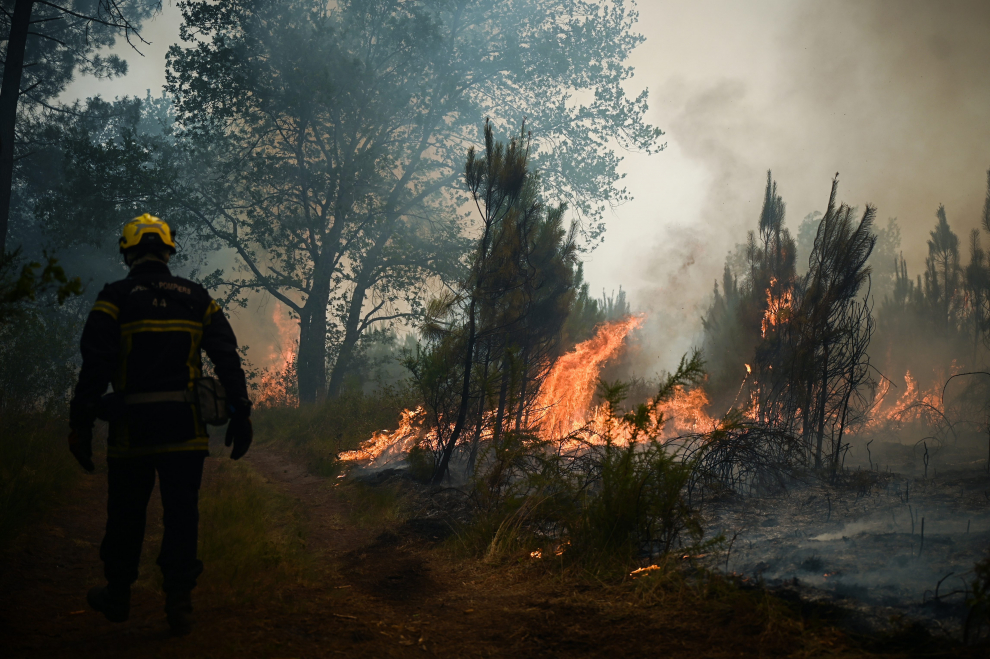 Incendios forestales en Francia.