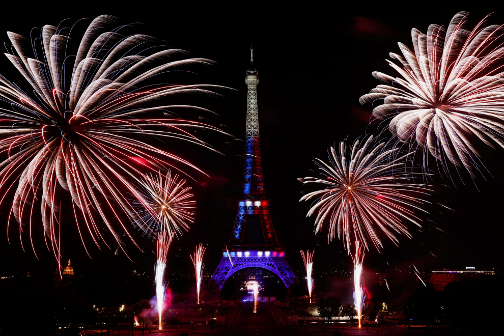 Los fuegos artificiales fueron la guinda al Día Nacional de Francia en París.
