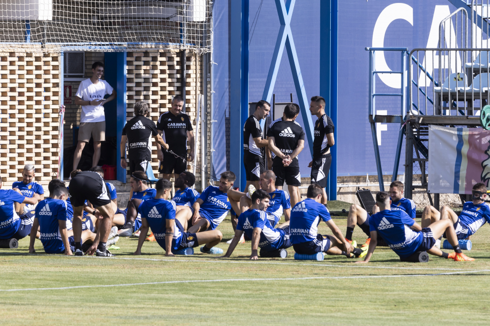 Deportes. Ciudad Deportiva. Entrenamiento del Real Zaragoza / 09-08-2022 / FOTO: GUILLERMO MESTRE[[[FOTOGRAFOS]]]