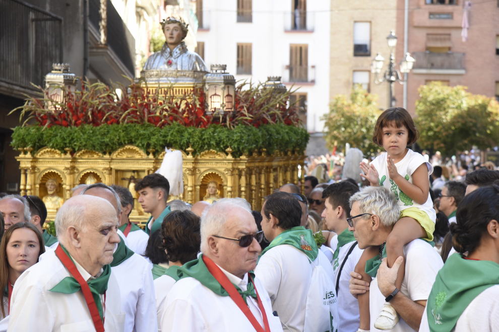 Procesión en el día grande de las fiestas de San Lorenzo