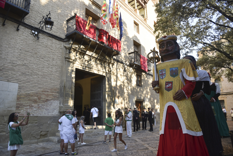 Procesión en el día grande de las fiestas de San Lorenzo