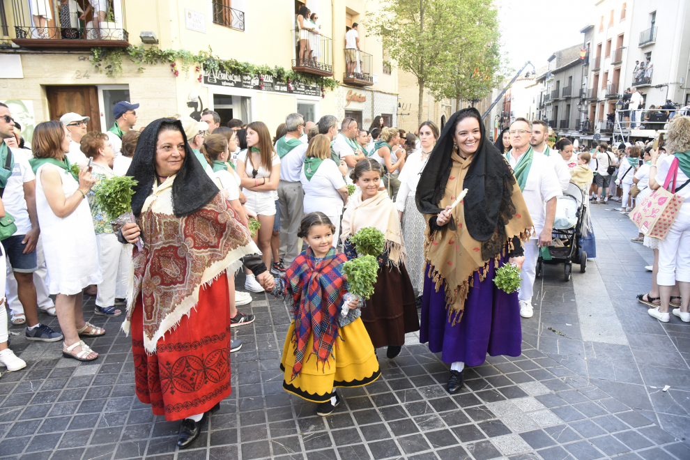 Procesión en el día grande de las fiestas de San Lorenzo