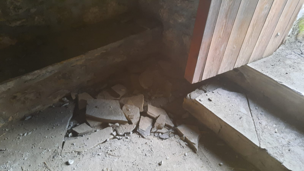 Un rayo causa destrozos en una de las ermitas de Tella-Sin.