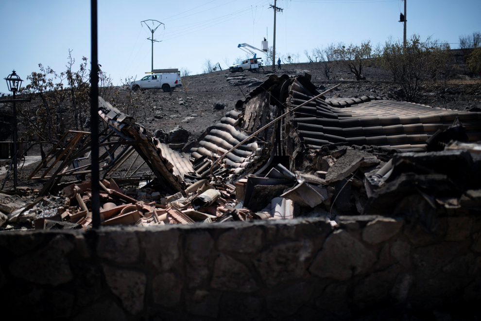 El regreso a casa de los vecinos evacuados por el incendio del Moncayo: así se encuentran sus pueblos dos días después del desalojo por el fuego.