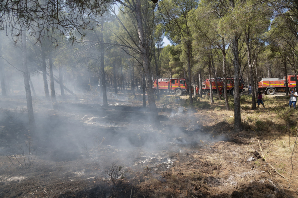 Tercer día de incendio en el Moncayo