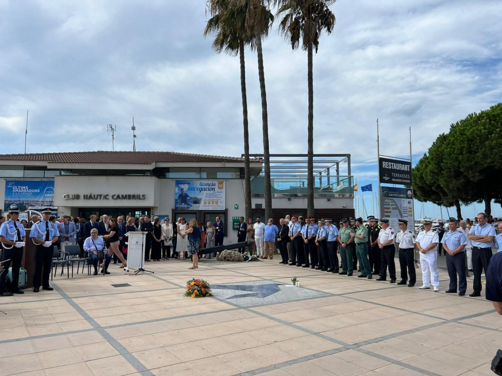 Homenaje a las víctimas del 17-A en Cambrils.