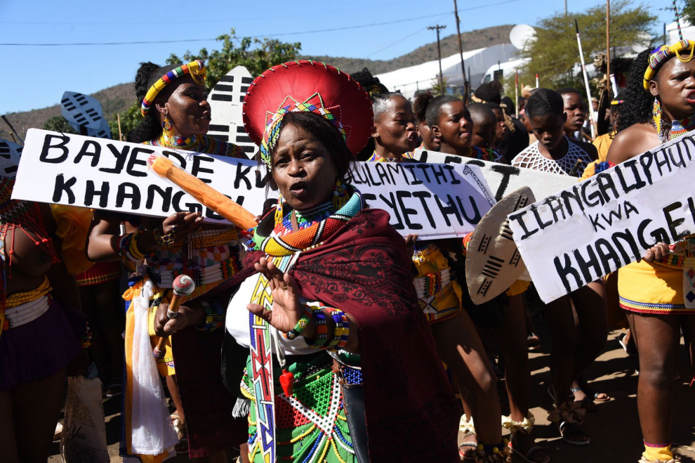South Africa Zulu King crowning