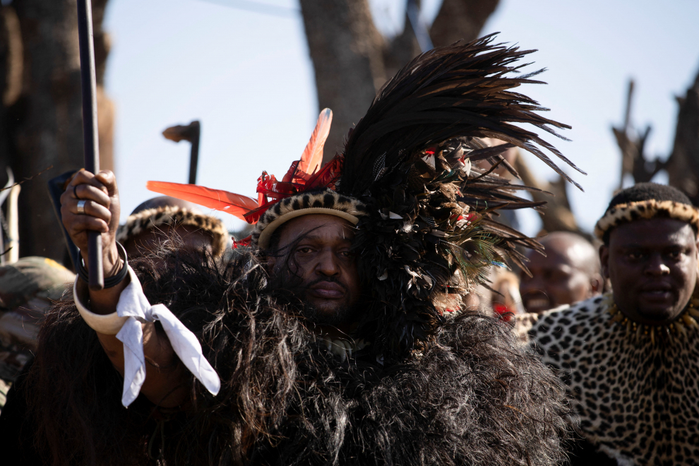 Zulu monarch King Misuzulu ka Zwelithini in Nongoma