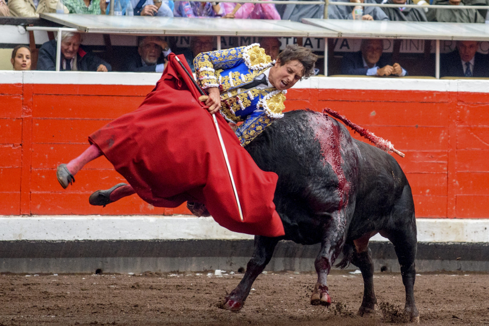 El diestro durante su actuación en la corrida del jueves en Bilbao.