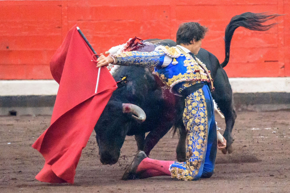 El diestro durante su actuación en la corrida del jueves en Bilbao.