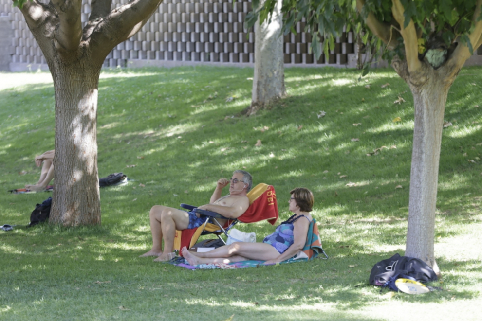 CDM Salduba en el último día de apertura de las piscinas municipales de Zaragoza.