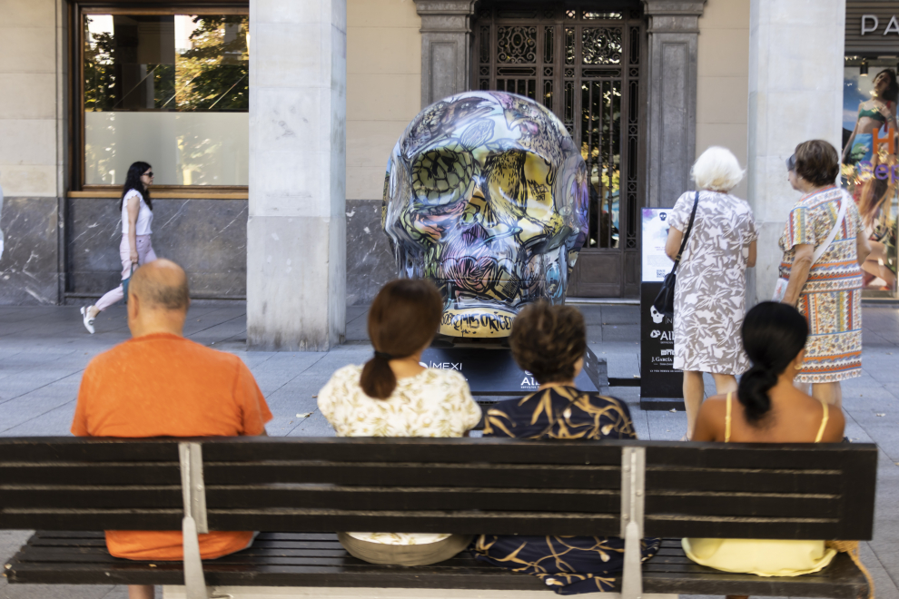 La exposición de calaveras del Vive Latino ya se puede ver en el Paseo Independencia