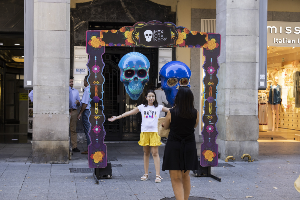 La exposición de calaveras del Vive Latino ya se puede ver en el Paseo Independencia