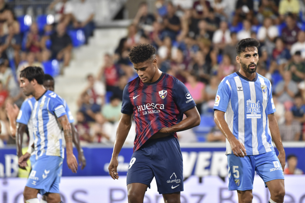 Partido SD Huesca - Málaga, en El Alcoraz