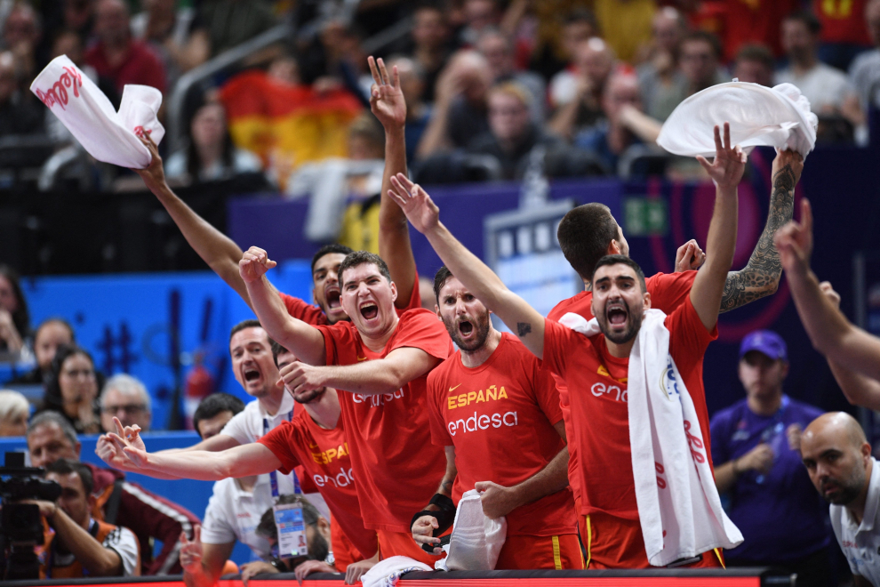 Partido de semifinales del Eurobasket entre Alemania y España