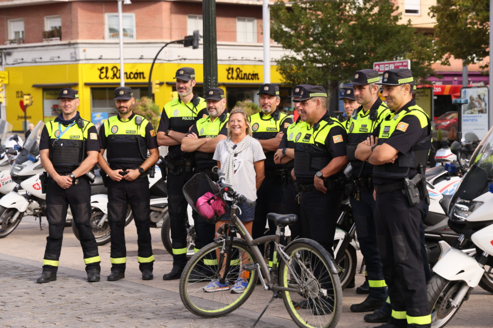 Fotos de la marcha ciclista familiar por Zaragoza