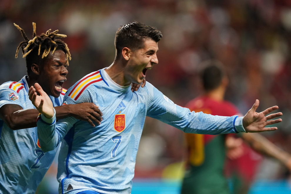 España vence a Portugal en la Liga de Naciones