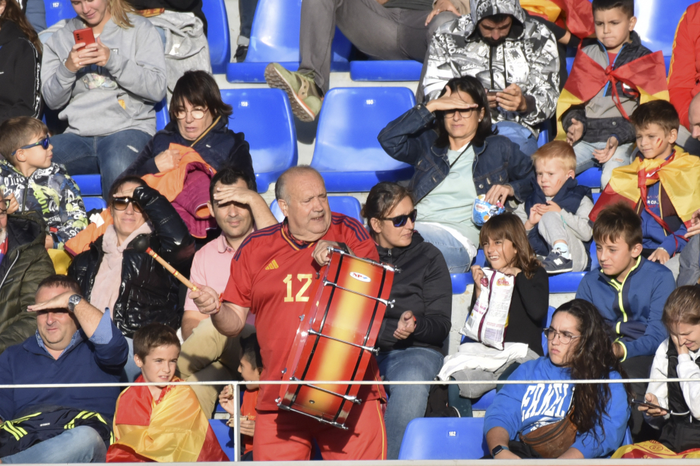 Partido de fútbol de selecciones sub-21, España-Noruega en El Alcoraz en Huesca