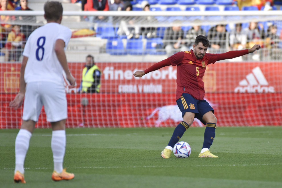Partido de fútbol de selecciones sub-21, España-Noruega en Huesca