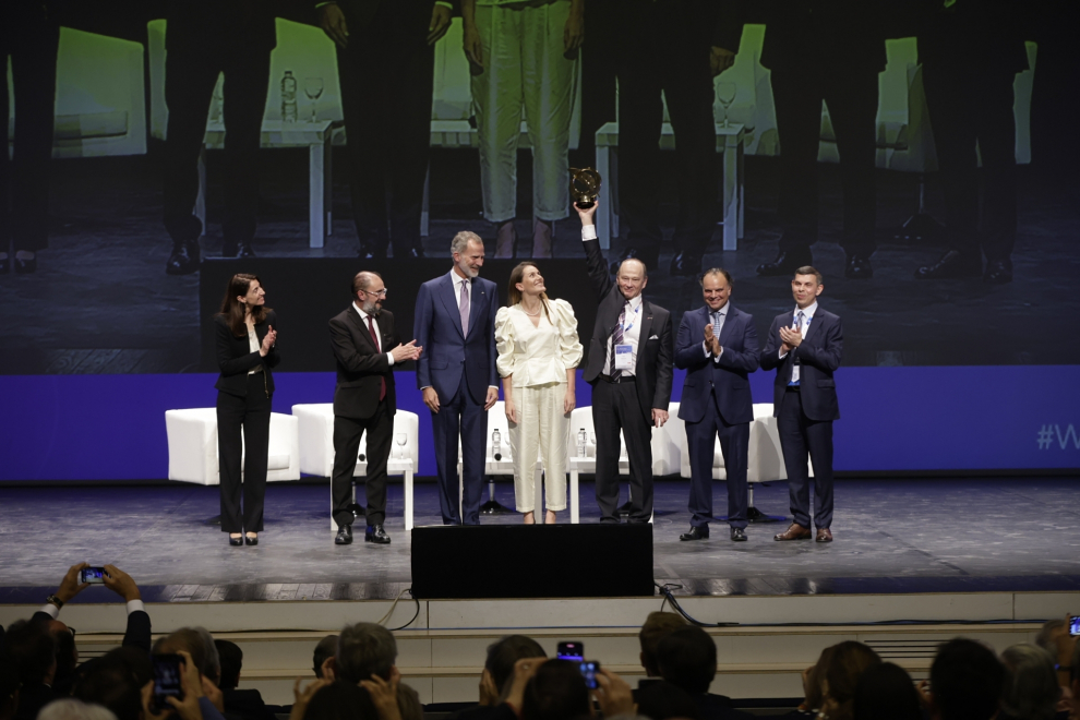 El rey Felipe VI, en el Congreso Mundial de Medios de WAN-IFRA en Zaragoza