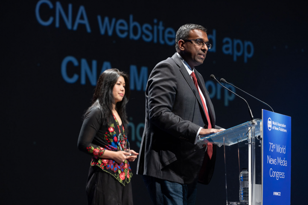 Entrega de los premios a los medios digitales de todo el mundo en el marco del congreso de WAN-INFRA.