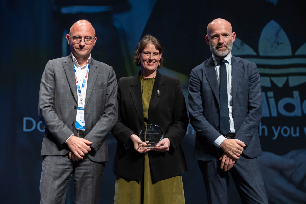 Entrega de los premios a los medios digitales de todo el mundo en el marco del congreso de WAN-INFRA.