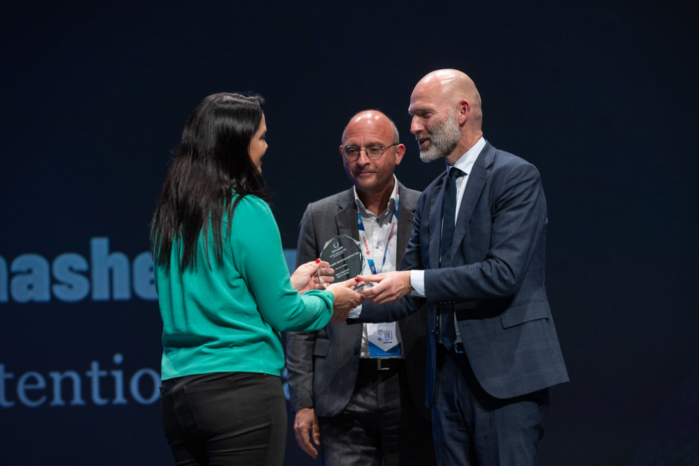 Entrega de los premios a los medios digitales de todo el mundo en el marco del congreso de WAN-INFRA.
