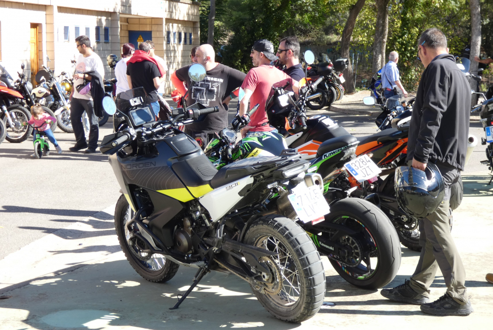 Más de un millar de moteros se reunieron en Barbastro durante este pasado fin de semana.