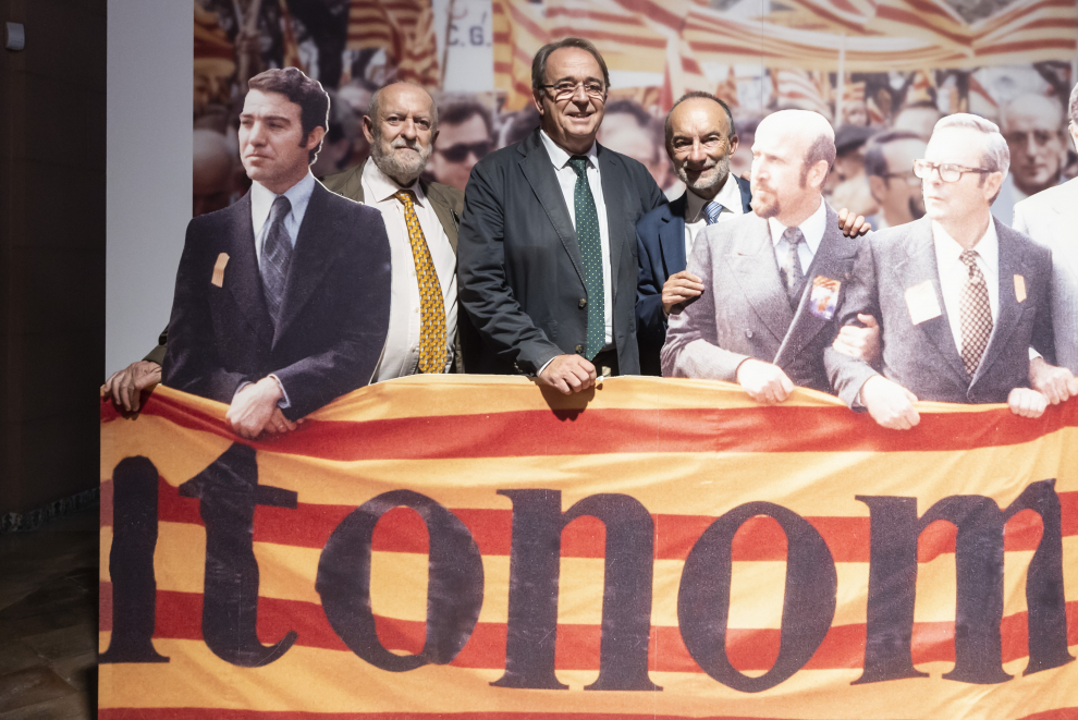Inauguración de la exposición '1982-2022. 40 aniversario del Estatuto de Autonomía de Aragón'.