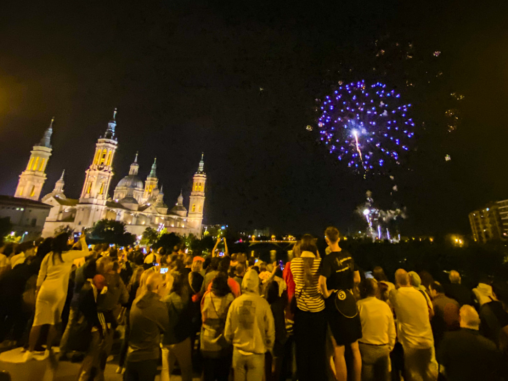 Fuegos artificiales de las Fiestas del Pilar 2022.