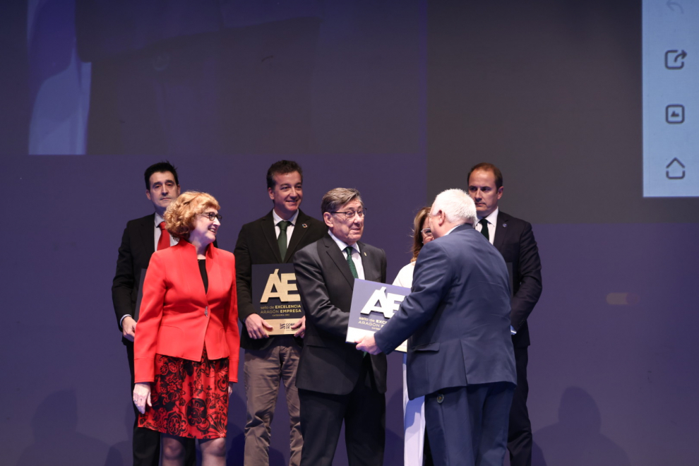 Entrega de los Premios Excelencia Empresarial en Aragón 2022, en el Palacio de Congresos de Zaragoza