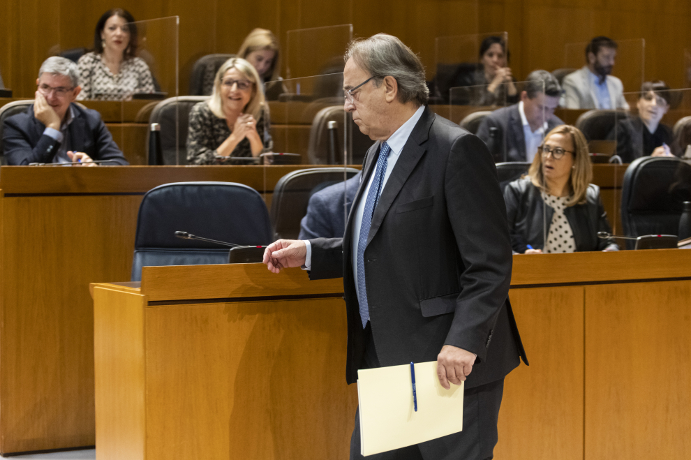 Pleno de las Cortes de Aragón del 10 de noviembre de 2022 en el que se ha aprobado el techo de gasto para 2023
