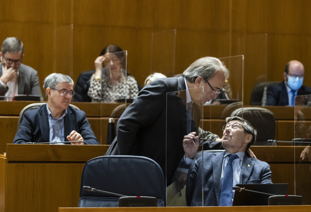 Pleno de las Cortes de Aragón del 10 de noviembre de 2022 en el que se ha aprobado el techo de gasto para 2023