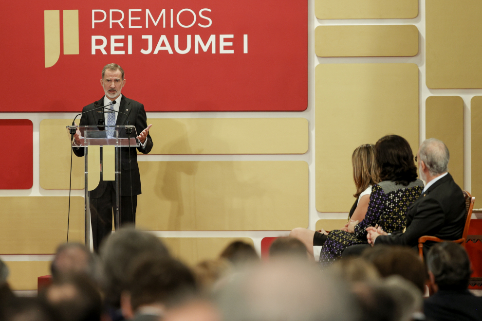 Felipe VI en la entrega de Premios Rei Jaume I.